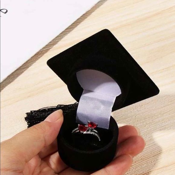 1pc Graduation Cap Shaped Jewelry Storage Box - Picture 4 of 7